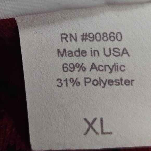 Vtg Artisans Sunschein Designs Cardinal Sweater XL Birds Red Black Made in USA - Picture 5 of 8